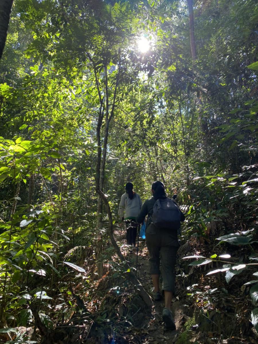 Challenging hike on Monk's Trail