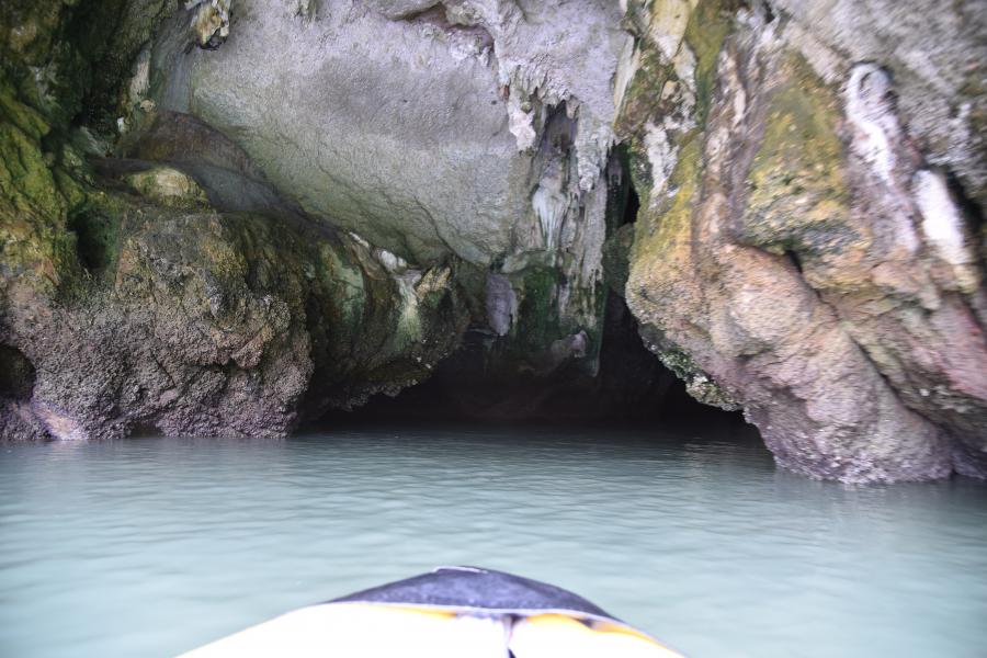 Cave passage to a Ko Hong lagoon